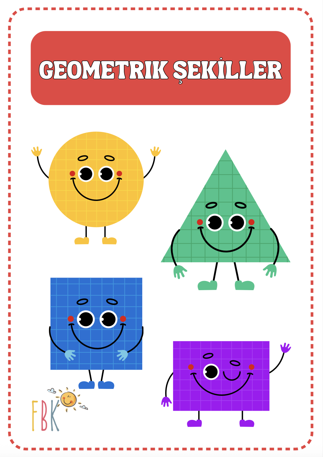 📐 Geometrik Şekiller – Eğlenceli ve Öğretici Etkinlikler (PDF)