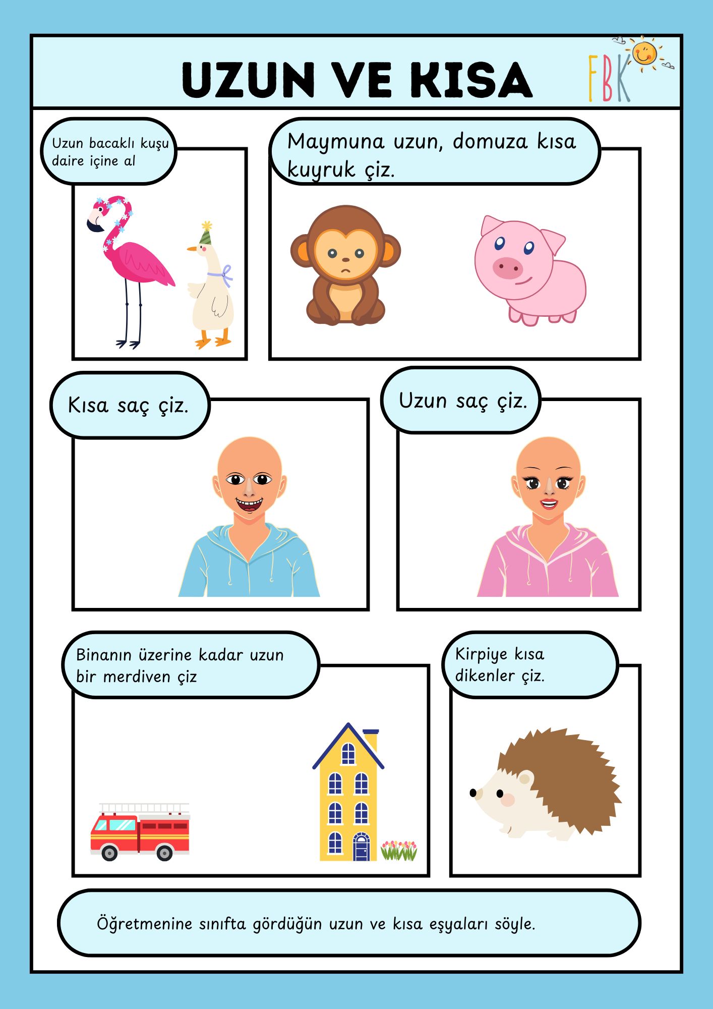 Uzun – Kısa Kavramı Etkinliği (PDF)